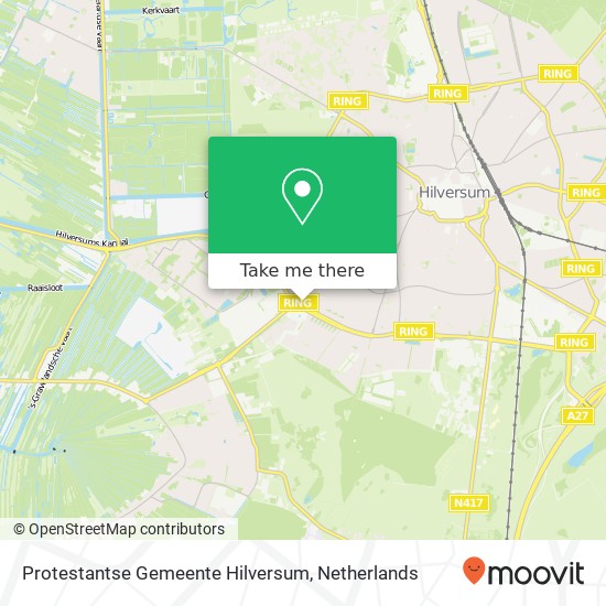 Protestantse Gemeente Hilversum, Loosdrechtseweg 263A map