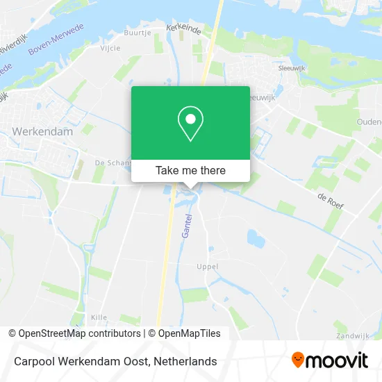 Carpool Werkendam Oost map