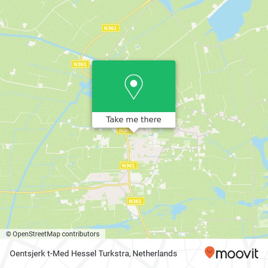 Oentsjerk t-Med Hessel Turkstra, Frisiastate 23A Karte
