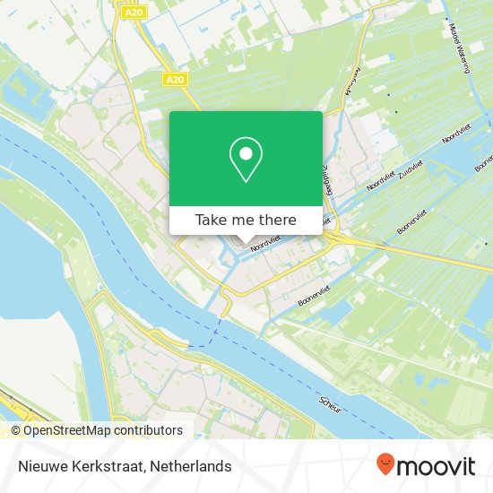 Nieuwe Kerkstraat, 3142 CC Maassluis Karte