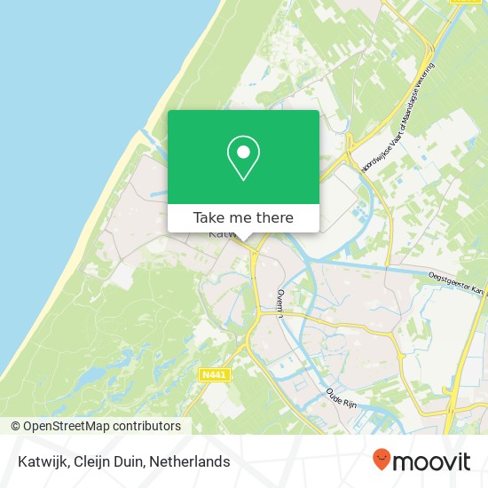 Katwijk, Cleijn Duin Karte
