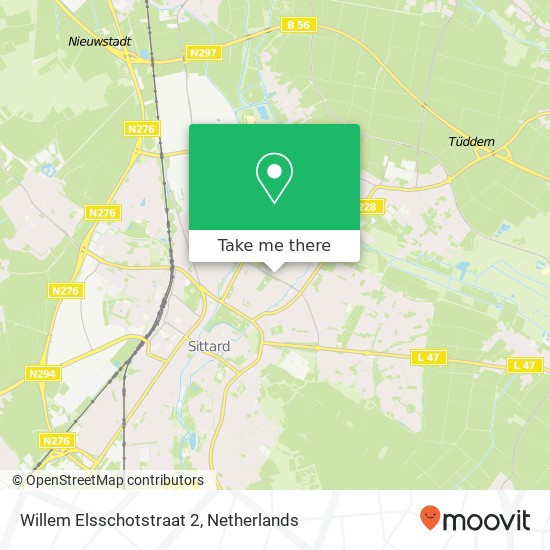 Willem Elsschotstraat 2, 6136 TH Sittard map