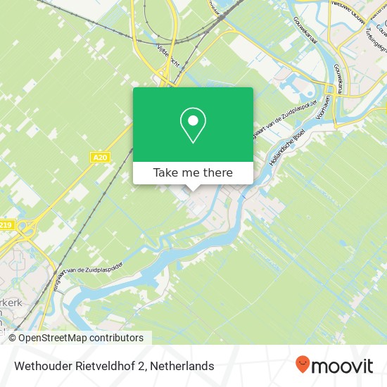 Wethouder Rietveldhof 2, 2841 SH Moordrecht map