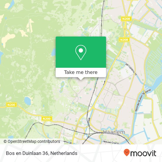 Bos en Duinlaan 36, 2061 VR Bloemendaal map