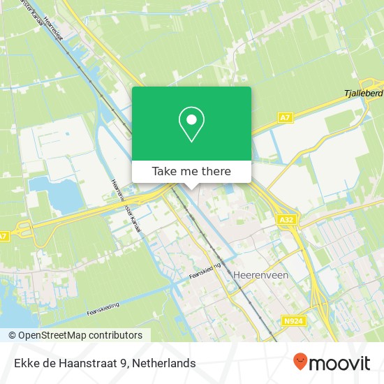Ekke de Haanstraat 9, 8441 AP Heerenveen map