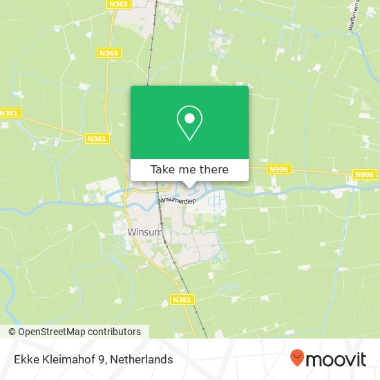 Ekke Kleimahof 9, 9951 MK Winsum map