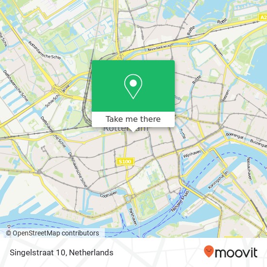 Singelstraat 10, 3014 JW Rotterdam map