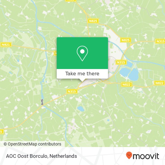 AOC Oost Borculo, Ruurloseweg 35 map