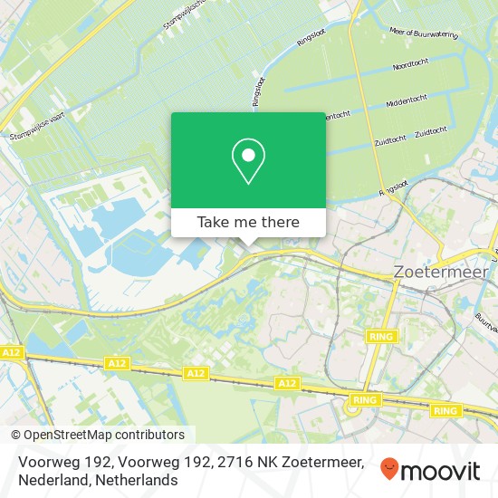 Voorweg 192, Voorweg 192, 2716 NK Zoetermeer, Nederland Karte