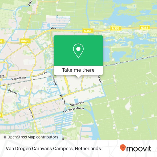 Van Drogen Caravans Campers, Orionweg 53 map