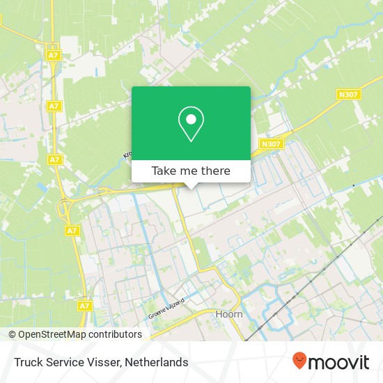 Truck Service Visser, De Factorij 31 Karte