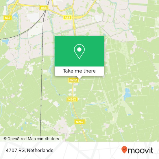 4707 RG, 4707 RG Roosendaal, Nederland Karte