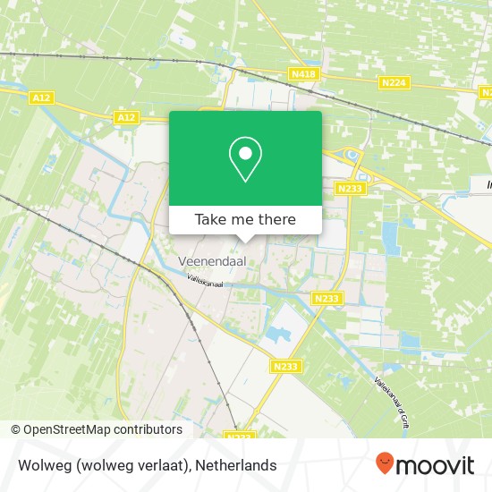 Wolweg (wolweg verlaat), 3901 RD Veenendaal map