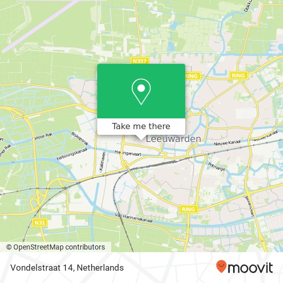 Vondelstraat 14, 8913 HP Leeuwarden map