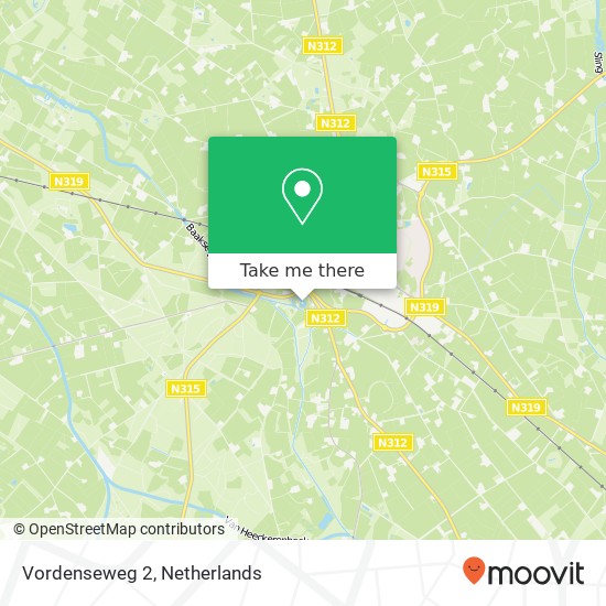 Vordenseweg 2, Vordenseweg 2, 7261 LZ Ruurlo, Nederland map