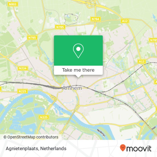 Agnietenplaats, 6822 Arnhem Karte