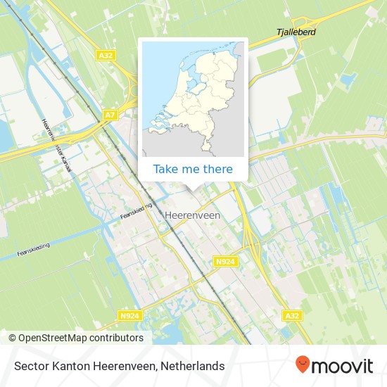 Sector Kanton Heerenveen Karte