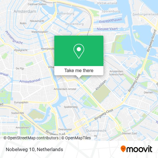 Nobelweg 10 map