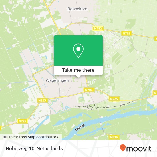 Nobelweg 10, 6706 GA Wageningen map