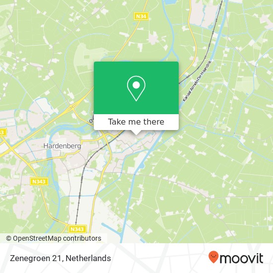 Zenegroen 21, Zenegroen 21, 7772 NH Hardenberg, Nederland Karte