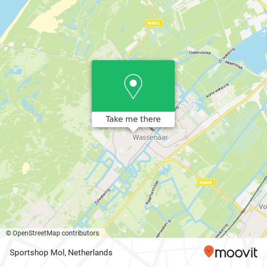 Sportshop Mol, Tuinpad 69 map