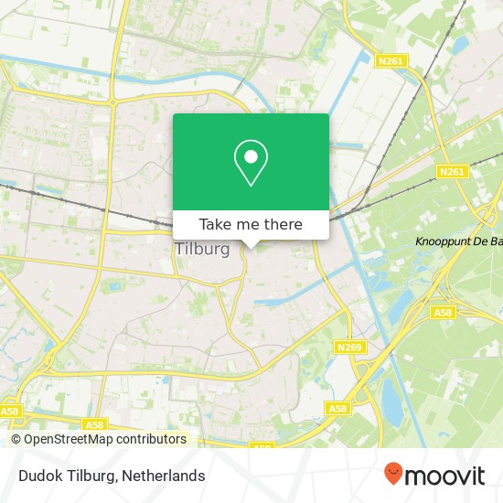 Dudok Tilburg, Veemarktstraat 33 Karte