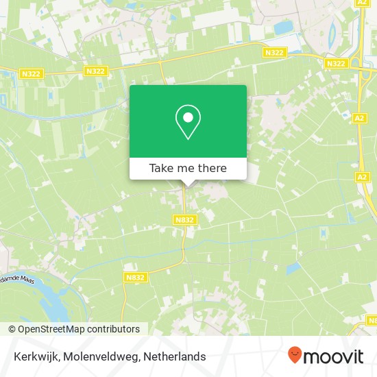 Kerkwijk, Molenveldweg Karte