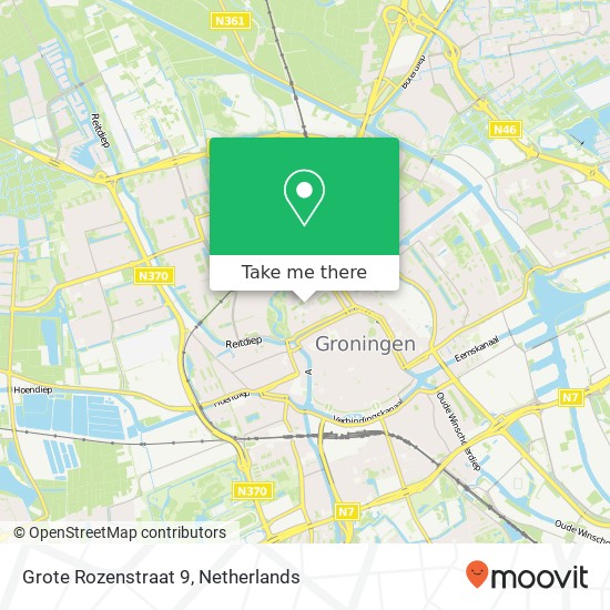 Grote Rozenstraat 9, 9712 TG Groningen map