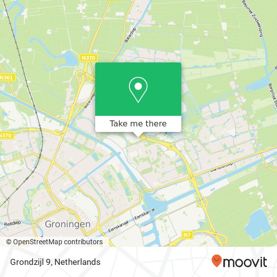 Grondzijl 9, 9731 DG Groningen Karte