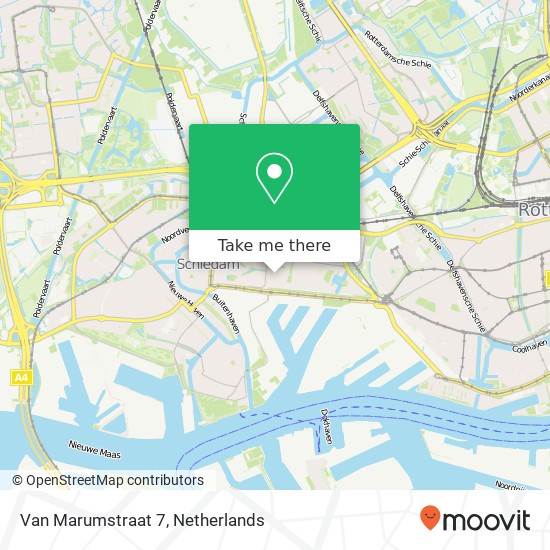 Van Marumstraat 7, 3112 XR Schiedam map