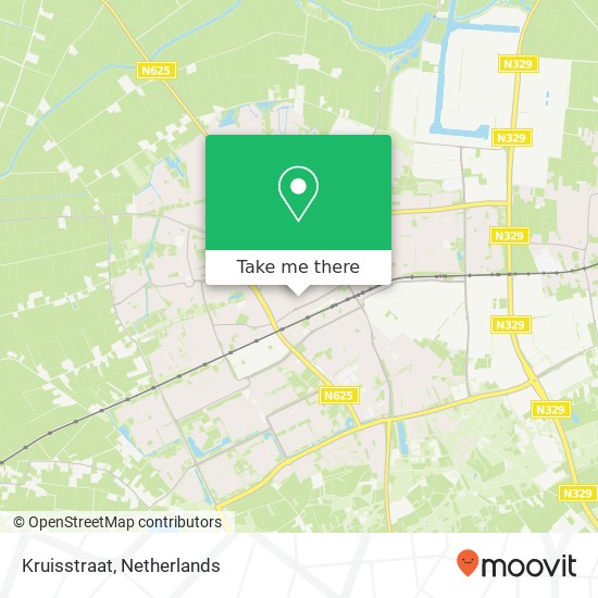 Kruisstraat, 5341 TR Oss map