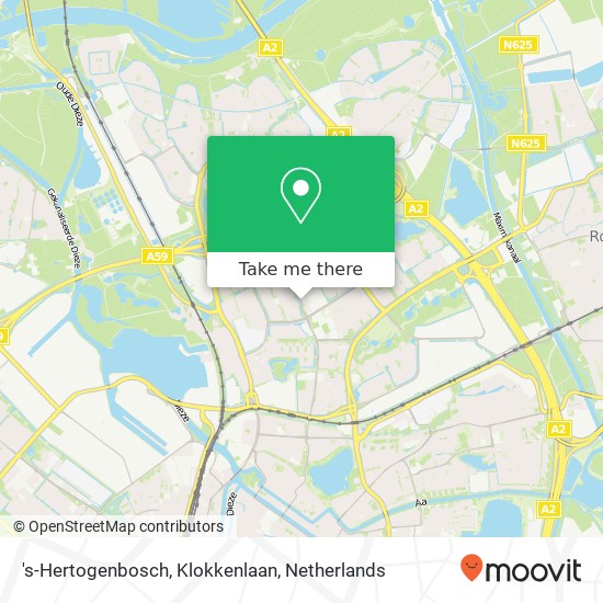 's-Hertogenbosch, Klokkenlaan map