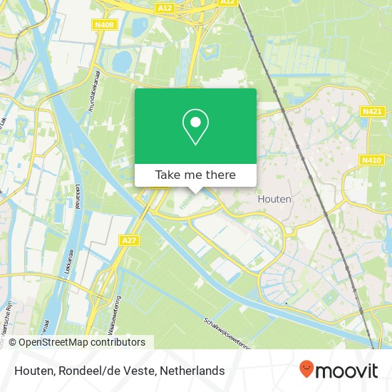 Houten, Rondeel/de Veste map