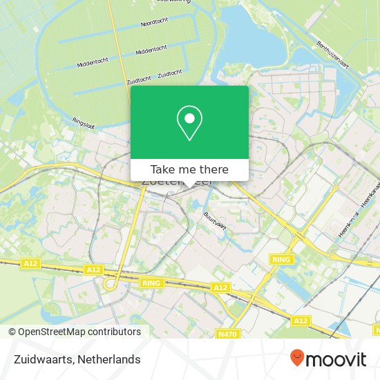 Zuidwaarts, 2711 EC Zoetermeer map