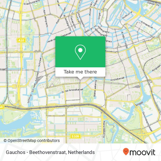 Gauchos - Beethovenstraat, Beethovenstraat 55 map