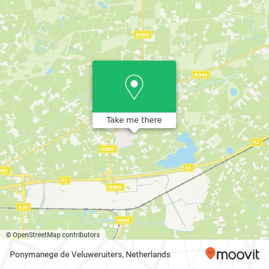 Ponymanege de Veluweruiters, Schoonengweg 6 Karte