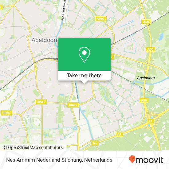 Nes Ammim Nederland Stichting, Looiersdreef 805 map