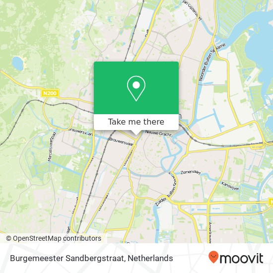 Burgemeester Sandbergstraat, 2013 BP Haarlem map