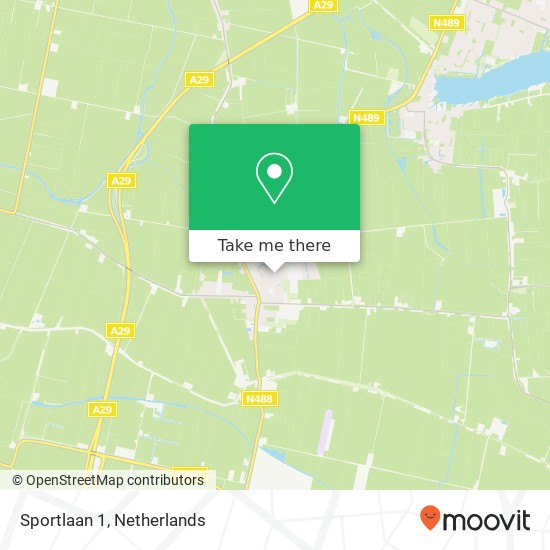 Sportlaan 1, 3286 AT Klaaswaal map