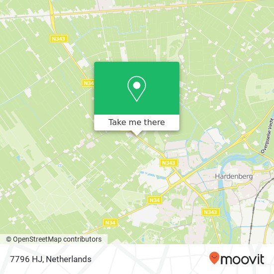 7796 HJ, 7796 HJ Heemserveen, Nederland Karte