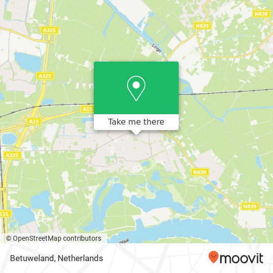 Betuweland, Gouden Appel 120 map