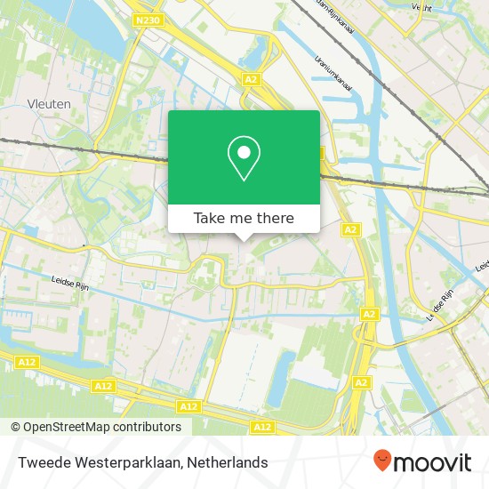 Tweede Westerparklaan, 3544 Utrecht map