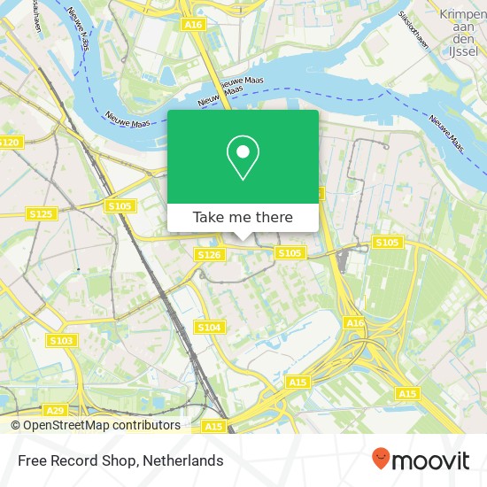Free Record Shop, Keizerswaard 21 map