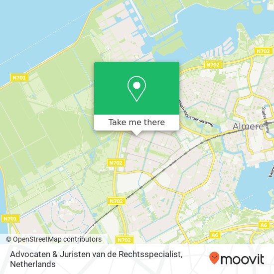 Advocaten & Juristen van de Rechtsspecialist, Contrabasweg 215 map