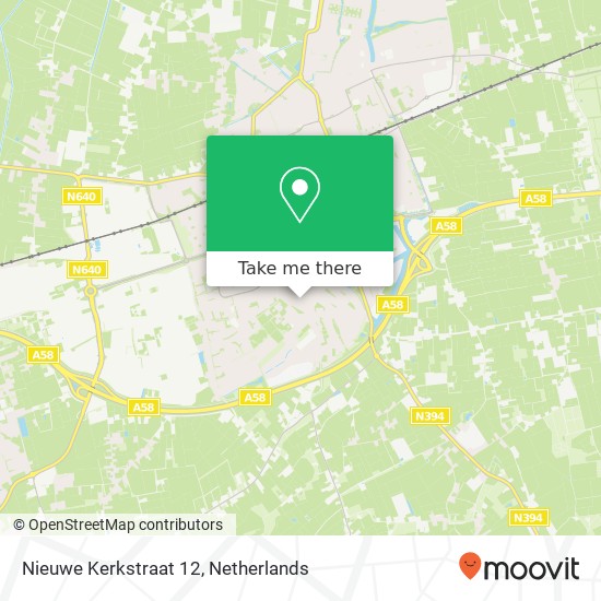 Nieuwe Kerkstraat 12, 4873 CC Etten-Leur map