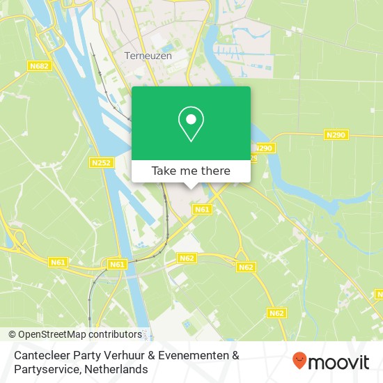 Cantecleer Party Verhuur & Evenementen & Partyservice, Lange Reksestraat 10A map