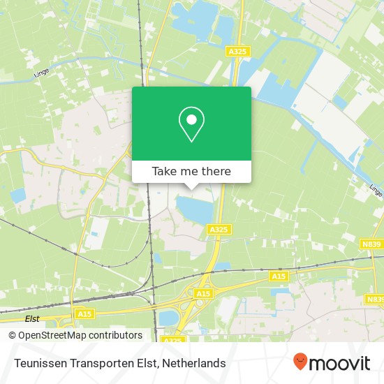 Teunissen Transporten Elst Karte