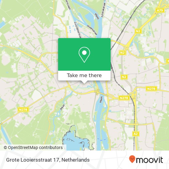 Grote Looiersstraat 17, Grote Looiersstraat 17, 6211 JH Maastricht, Nederland map