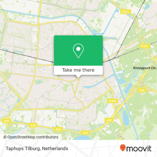 Taphuys Tilburg, Piusplein 10 map