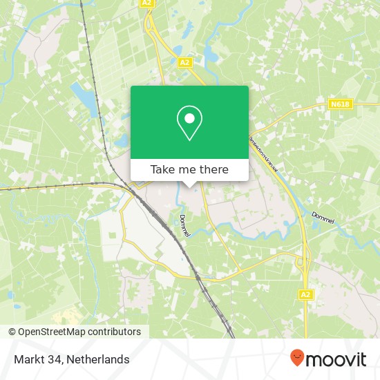 Markt 34, Markt 34, 5281 AV Boxtel, Nederland map